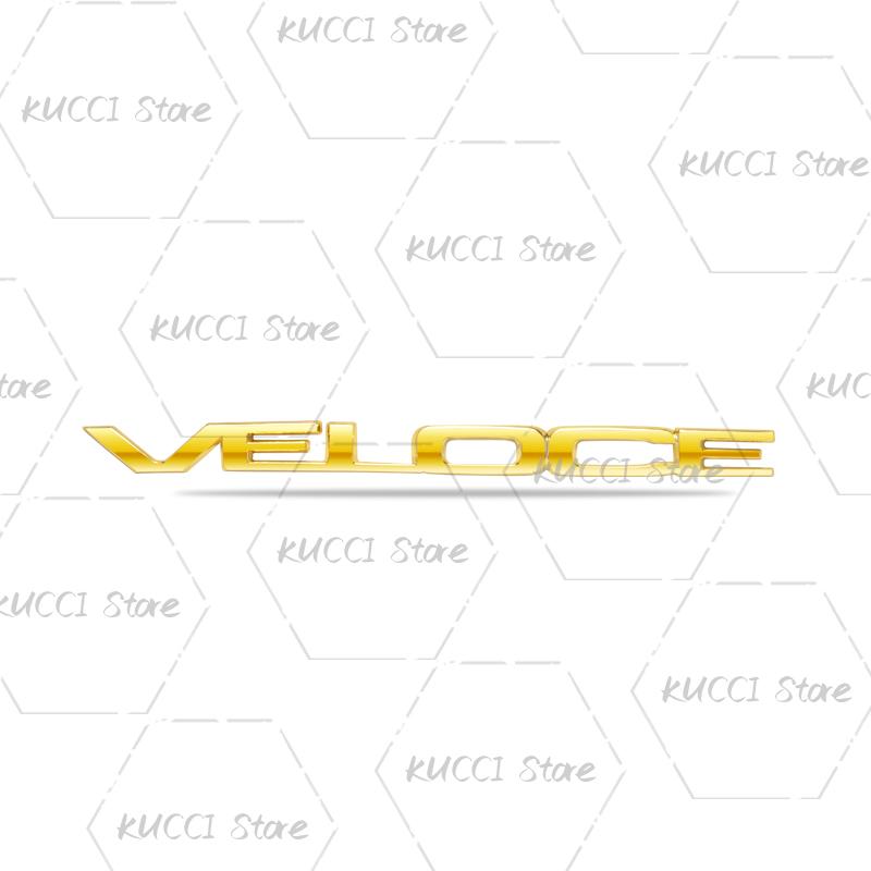 QGDM1 3D Car Sticker VELOCE TI Logo Metal Emblem Badge Decals For Alfa Romeo 159 155 Giulietta Giulia Junior Tonale Stelvio Mito 955