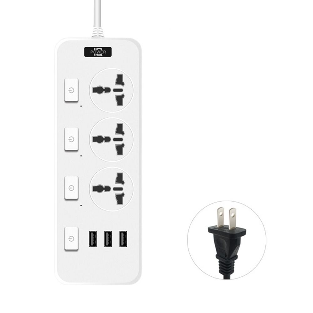 2500 Вт Электрическая вилка Розетка Универсальная плоская розетка Удлинитель шнура Плата расширения питания Предметы первой необходимости