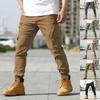 Men's Multi Pocket Work Pants For Sports And Outdoor Activities, Multi Pocket Casual Pants