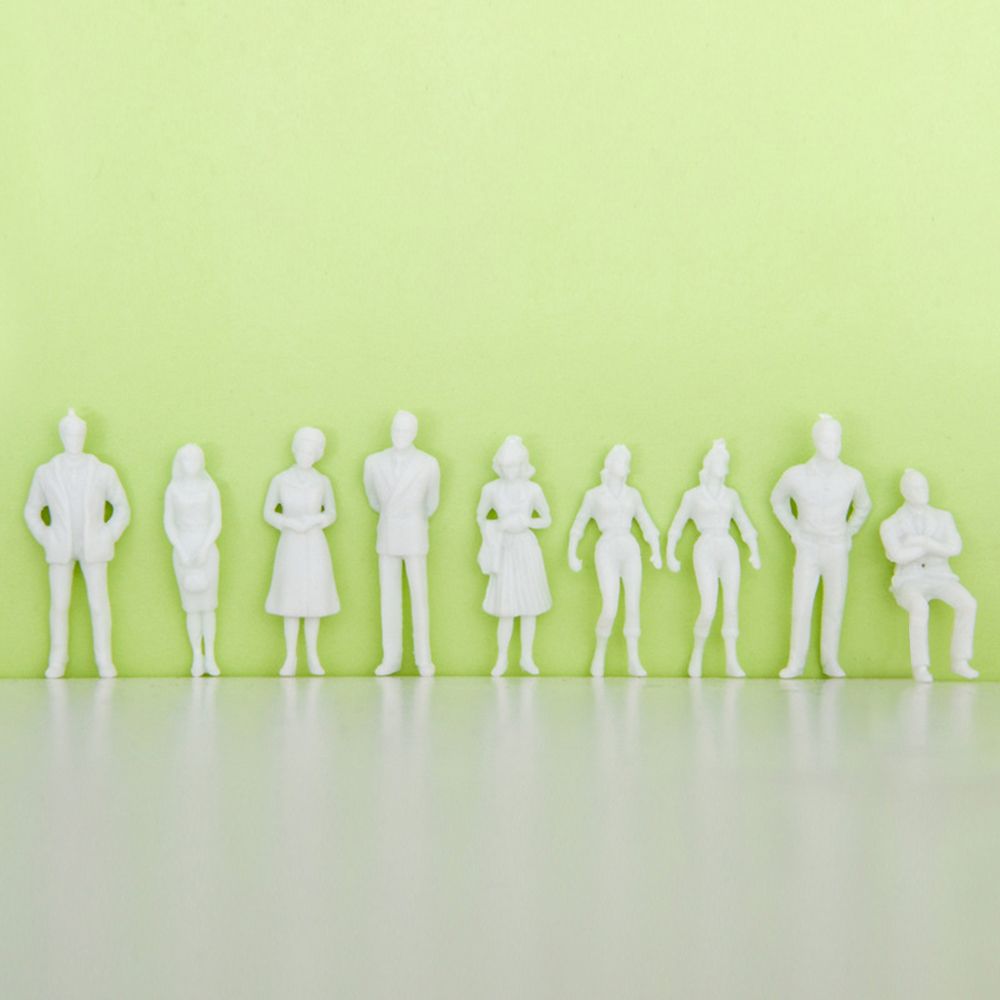 Hnadmade Multi-Style Pose Architectural Models Scale Model White Miniature Figures People Figures