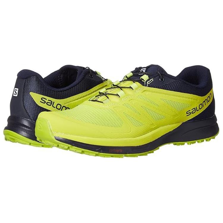 SALOMON Sense Pro 2 Удобные Универсальные Нескользящие Прочные Кроссовки с Низким Верхом для Повседневной Носки, Трейла, Марафона, Бега Мужские кроссовки Зеленый Желтый 381561