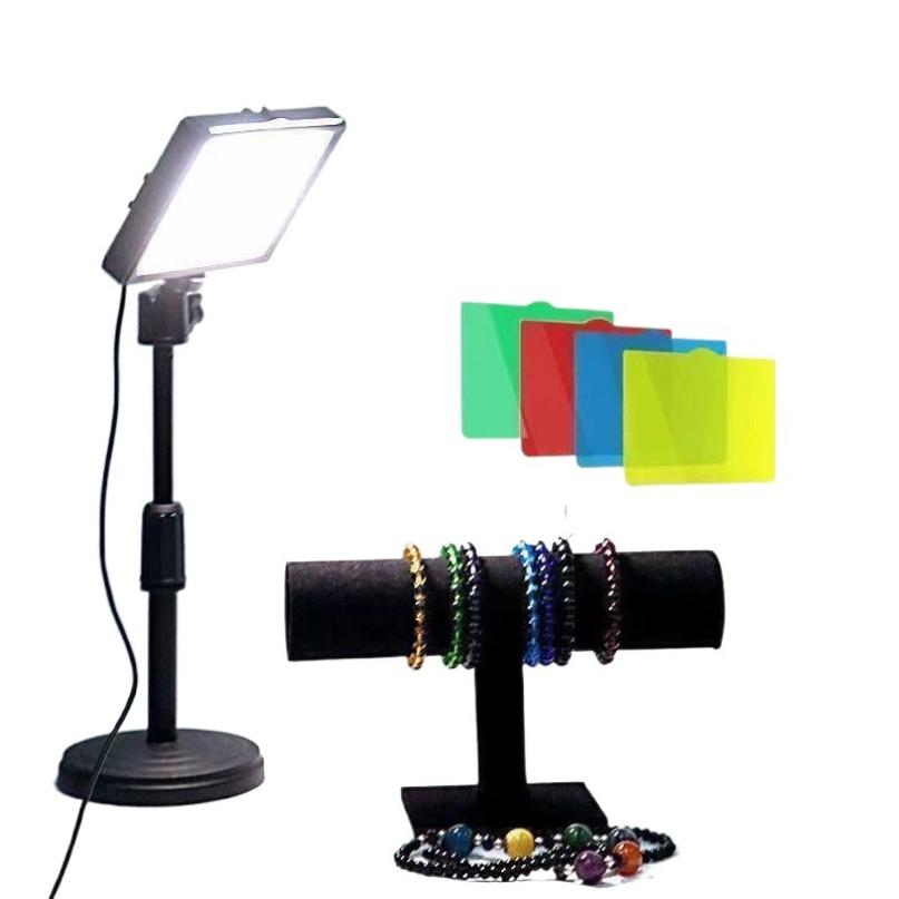 Mini Vlog LED Live Broadcast Fill Light Selfie Fill Lamps Photography Professional Small Desk Lighting Spotlight 4 ColorComes