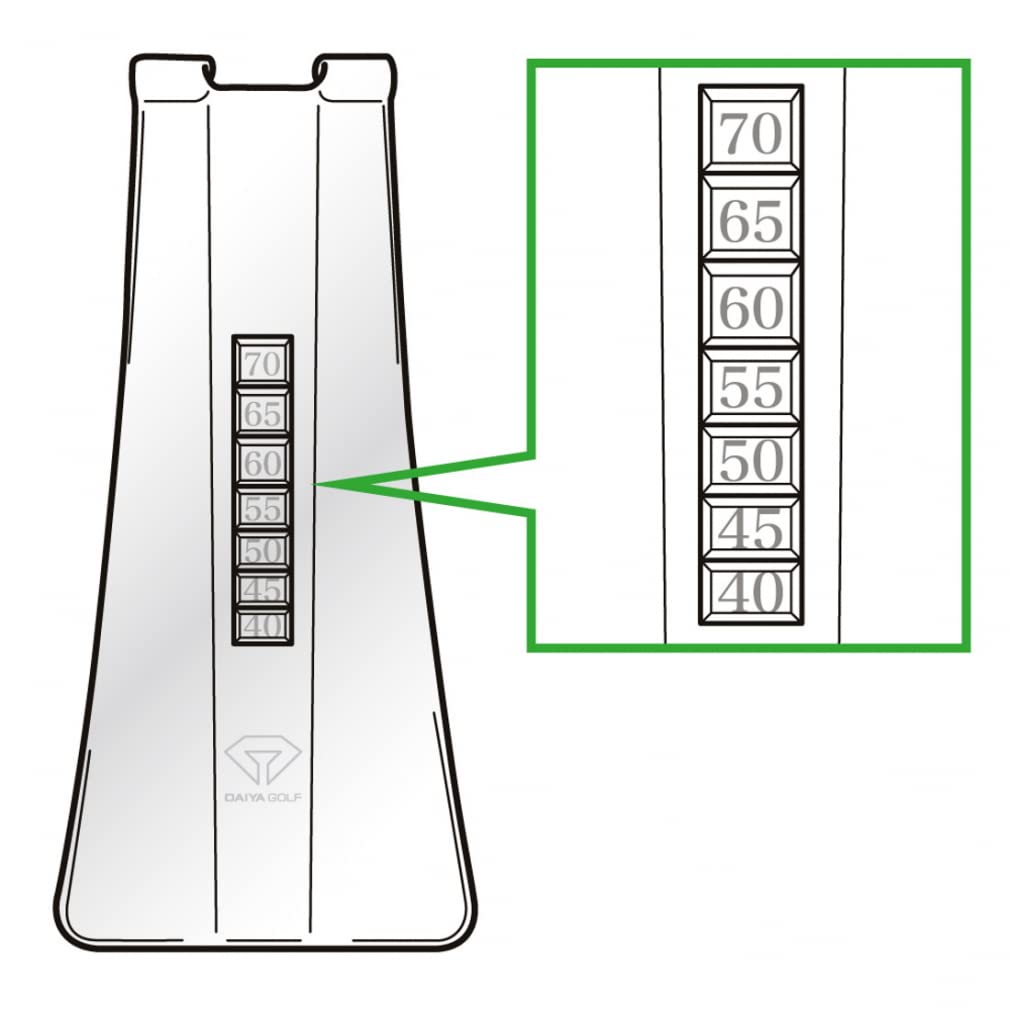 DAIYA GOLF Alignment Stick Gear Series Diamond Swing Alignment Clear TR-472