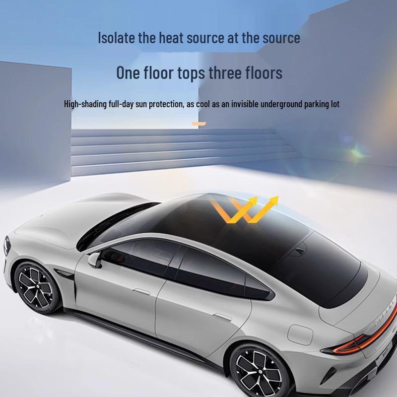 Солнцезащитный козырек люка Xiaomi SU7: Солнцезащитный козырек, Теплоизоляция, Светонепроницаемая шторка для крыши автомобиля.
