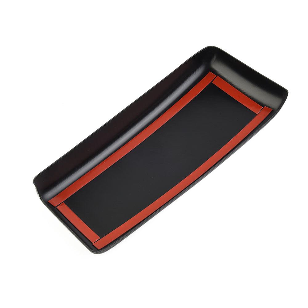 2pcs ABS Carbon Fiber Look Car Center Armrest Box Panel Cover For Benz C W204 E W212