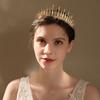 Корейские свадебные аксессуары для волос, ретро-корона королевы, высококачественный головной убор из сплава и страз, студийное фото, свадебная корона феи