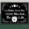 Funny Witches Kitchen Vintage Sign Wall Art Canvas Painting Home Decor Wicca Magic Food Quotes Art Poster And Prints No Frame
