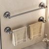 Wall Mounted Towel Rack Bathroom Storage Rack No Drilling Bar Towel Rack Kitchen Bathroom Accessories Suction Cup Towel Shelf