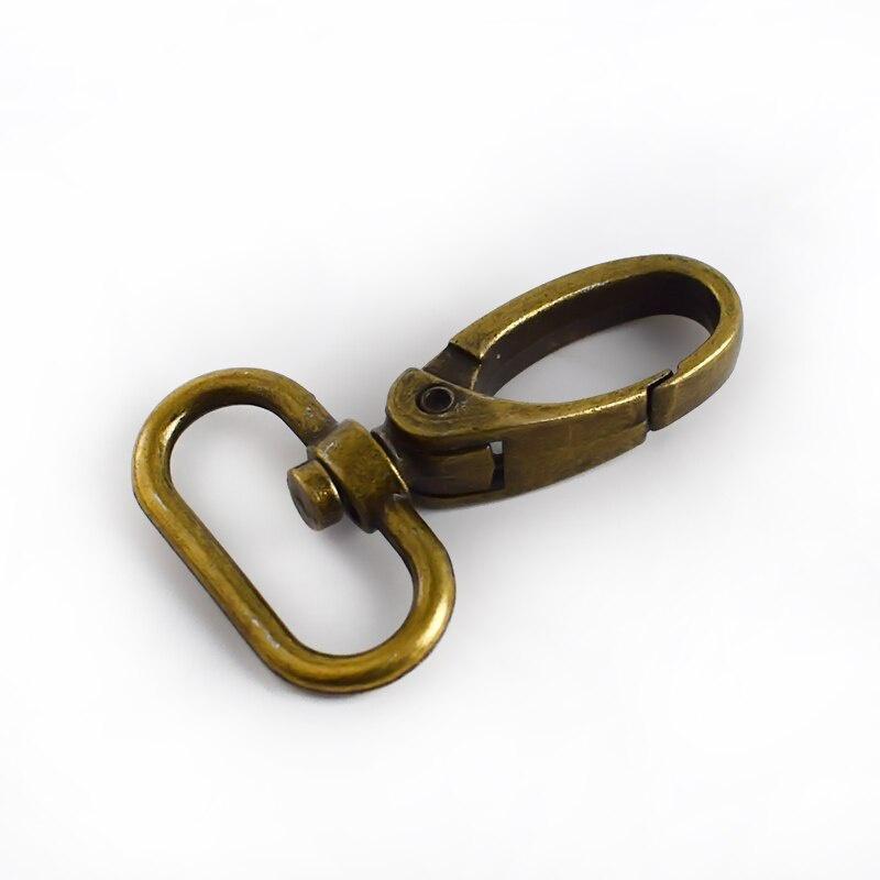 10 шт. поворотные крючки-омары, металлические поворотные застежки с карабином, фурнитура для кошелька, овальные ворота, поворотный карабин, зажим для кошелька