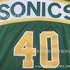 Mens Basketball Jersey Seattle SuperSonics Gary Payton 20 Shawn Kemp 40 NBA Style Cotton Blend Team Sport Shirt