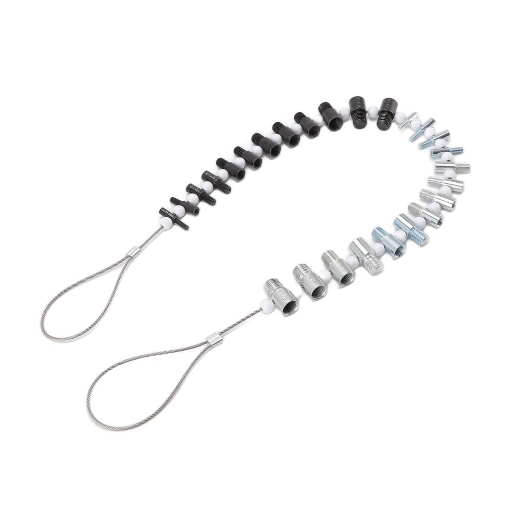Nuts Screwbolts Thread Checker 26 Male Female Thread Identification Tool with 14 Inch and 12 Metric