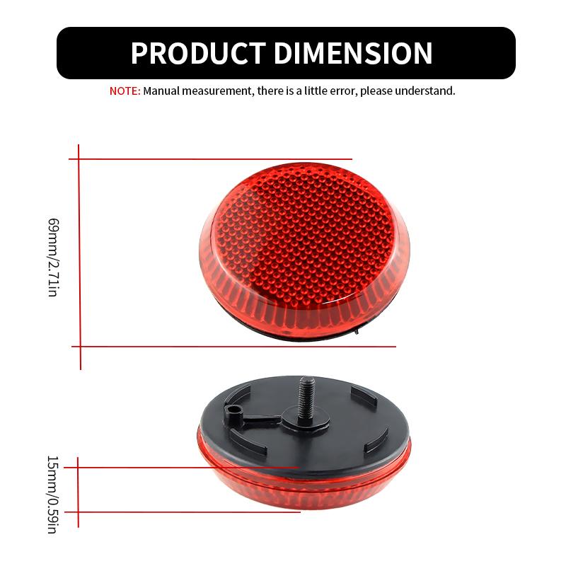 2PCS For Toyota Corolla 2007 2008 2009 2010 Scion iQ xB For Nissan Qashqai Rear Bumper Reflector Brake Stop Light shell no bulb