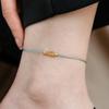 Blue Rope Fish Hollow Geometry Anklets Copper  Fashionable   Women