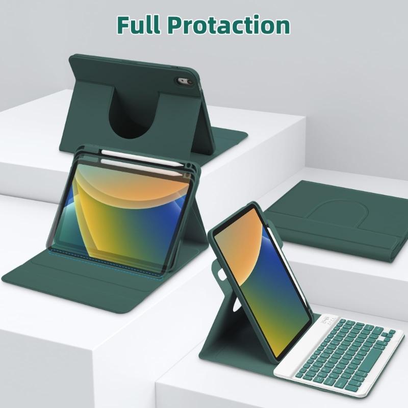 Защитный чехол-клавиатура, прочный и практичный чехол-клавиатура для планшетов 10,2" 9-го, 8-го, 7-го поколения 2019-2020 гг.