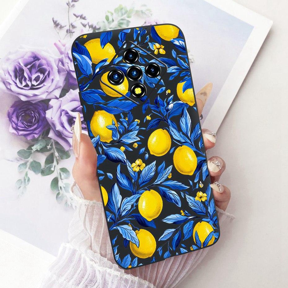 Cute Printing Phone Case For Infinix Zero8 Zero8i Soft Black Silicone TPU Cases For Infinix Zero 8 8i X687B X687 Covers Bumpers