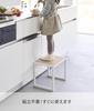 Ямадзаки (Ямадзаки) [Готовый продукт] Стремянка H30 Белая Ш40 x Г28 x В30,1см Tower Step Высокий тип Сборка не требуется 10123