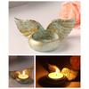 1 шт., подсвечник из смолы с крыльями ангела, украшение дома, памятный подарок-обеденный стол, журнальный столик, подсвечники