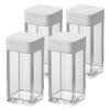 Spice Bottle Tower L (Set of 4) with Sliding Closure, White, 5825 X 4