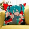 Electronic Musicians M-Miku World Various Sizes Square Pillow Case For Car Home Bedchamber Decor