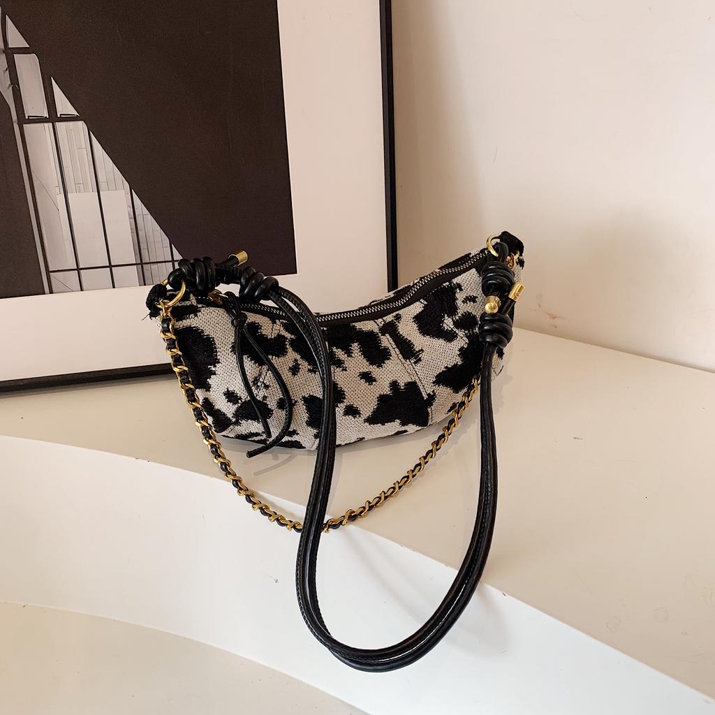 Модный и подходящий круассан круассан нишевый дизайн большая сумка для пельменей большая вместительная повседневная сумка через плечо