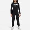 Nike Спортивная футболка с длинным рукавом и принтом букв, детские топы, черный цвет DX9531-010