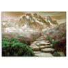 Canvas print Mountains with fog