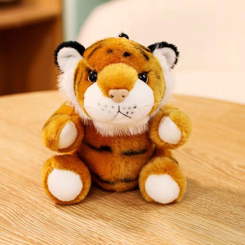 Stuffed Keychain Tiger Plush Keychain Paw Holder Tiger Plush Toy Bag Decoration