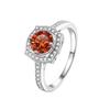 Bague Ringen Модное обручальное кольцо из стерлингового серебра S925, 1 карат 2 карата, D-ЦВЕТ, ювелирные изделия из муассанита для женщин, сертификат GRA, изменяемый размер