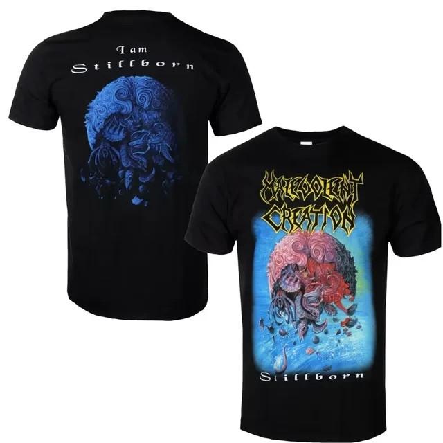 2 стороны 2025 Хлопковая футболка с принтом группы Malevolent Creation Унисекс S-5XL DS626 Унисекс футболка