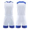Kids Men Women Basketball Jersey Set Child Men Blank Basketball Uniforms V-Neck Training Vest Double Pocket Shorts Sports Suit