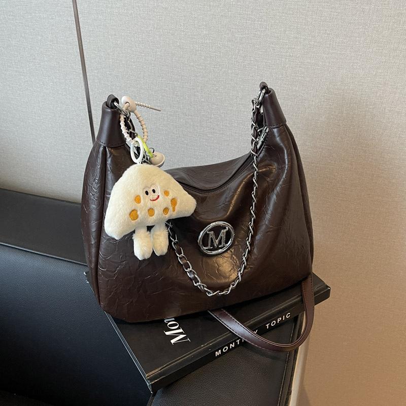 Повседневная сумка женская 2024 новая высококачественная сумка на цепочке через плечо вместительная сумка-мессенджер для поездок на работу