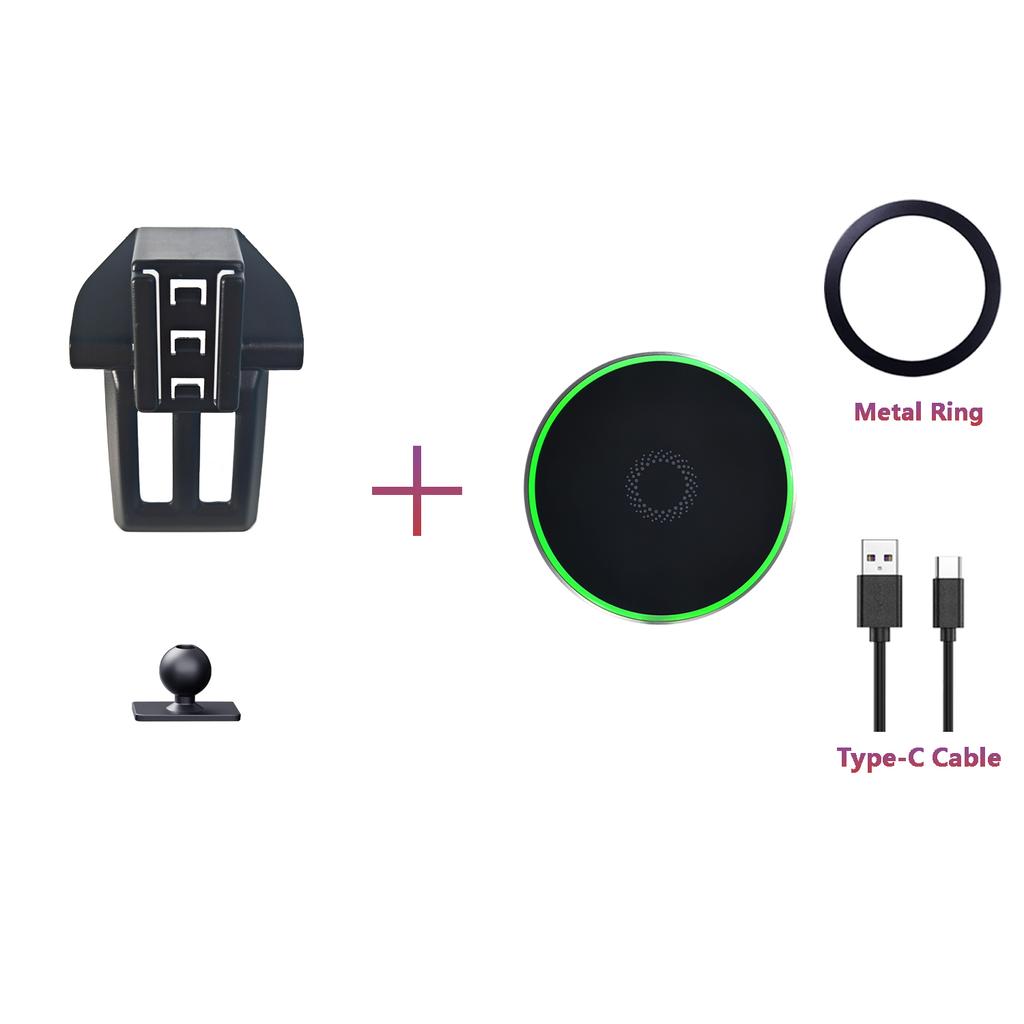 For Toyota Prado 2018 2019 2020-2023 Car Phone Holder Wireless Charging Magnetic Phone Holder Car Magsafe Support Accessories