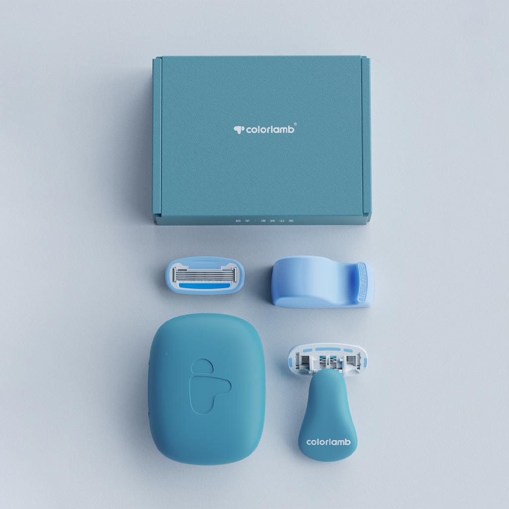 Портативный женский бритвенный набор Ручная бритва для бикини Удалитель волос для женщин Частное тело С картриджами для ухода за кожей