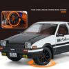 Симуляция Initial D 1/18 Toyota AE86 TRUENO Модель автомобиля из сплава Литая миниатюрная машина Подарок Парню Мальчику Подарок на день рождения