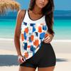 Women Swimsuit With Shorts  Flowy Two Piece Swimsuits  Bathing Swimwear