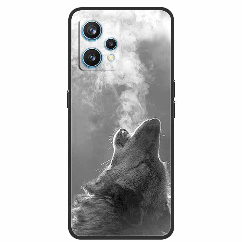 Чехол для Realme 9 RMX3521 Ударопрочный Мягкий силикон ТПУ Задняя крышка Для телефона Realme9 4G Чехлы Realme 9 6,4 дюйма Милый мультяшный чехол-сумка