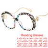 Anti Blue Light Elegant Pearl Reading Glasses Women Retro Big Frame Eyeglasses Flower Round Transparent Glasses