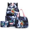 Цельный рюкзак в стиле аниме, 3 шт./компл., рюкзак Back To Schoobag с сумкой для обеда для девочек и мальчиков, студенческая сумка для книг, мужская и женская дорожная сумка Mochila