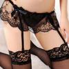 Sex Underwear Sexy Sex Garter Belt Lace Transparent Stockings Hollow Bow Garter Buckle Sex Accessories