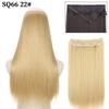 MISS WIG Synthetic Invisible Fish Wire No Clip Wavy Hair Extensions Long Hairpiece Natural Black Brown Blonde for Women Fake Hair Piece