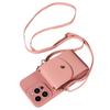 Чехол из искусственной кожи для iPhone16e 16 15 14 13 12 11 7 8XS XR Pro Pro Max Plus Mini Crossbody Bag, отделение для карт, функция кошелька