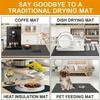 Sweet Kitchen Mat Cat Floral Dish Drying Mat Household Coffee Machine Mat  Coffee Bar