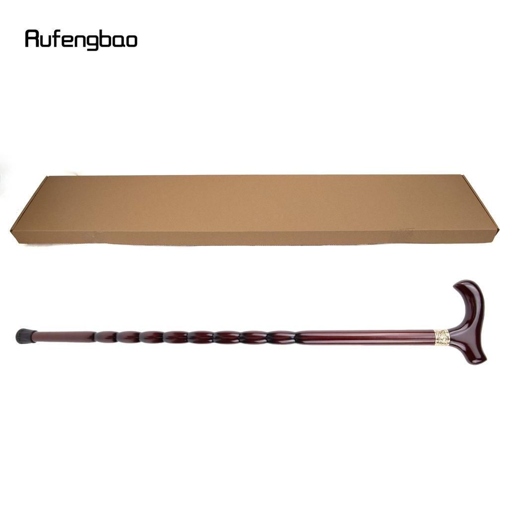 Красная Традиционная Деревянная Модная Трость с Одним Соединением Декоративная Косплей Трость Хэллоуин Булава Костыль Жезл Посох 92см