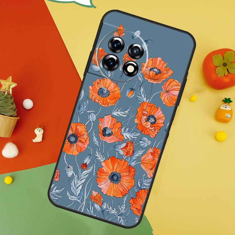 Чехол-арт с цветами для OnePlus Nord 5 CE 2 3 4 Lite N20 N30 OnePlus 15 13 12 11 10 10T 12R 13T 13R