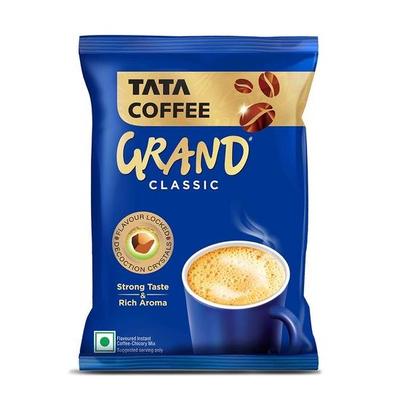 Растворимый кофе Tata Coffee Grand Classic | Насыщенный вкус и богатый аромат | С кристаллами декокции с запечатанным вкусом | Пакет 50 г