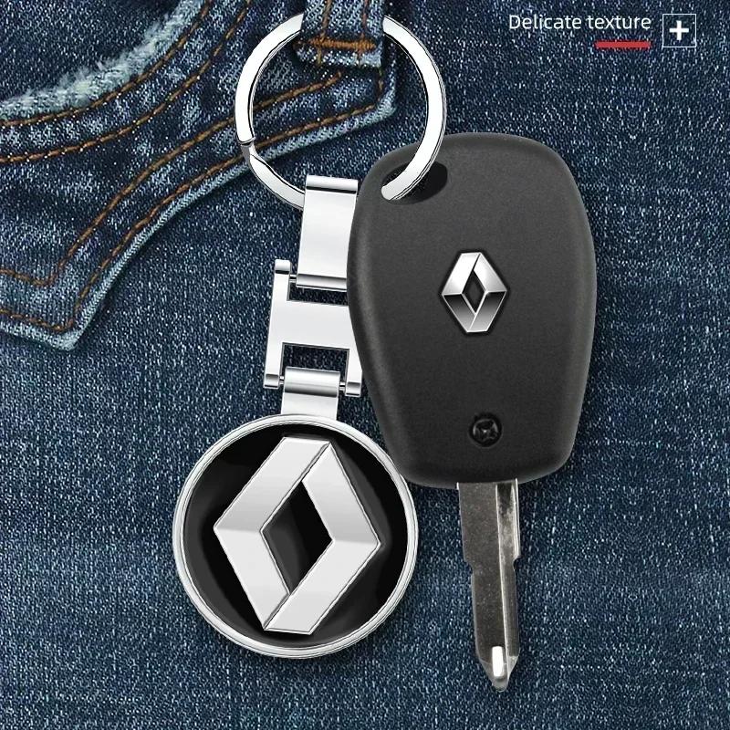 Hub Caps 1pcs Metal Car Logo Key Chain Keyring Auto Interiors Accessories For Renault Megane 2 3 Duster Logan Clio 4 Scenic 5 Ca