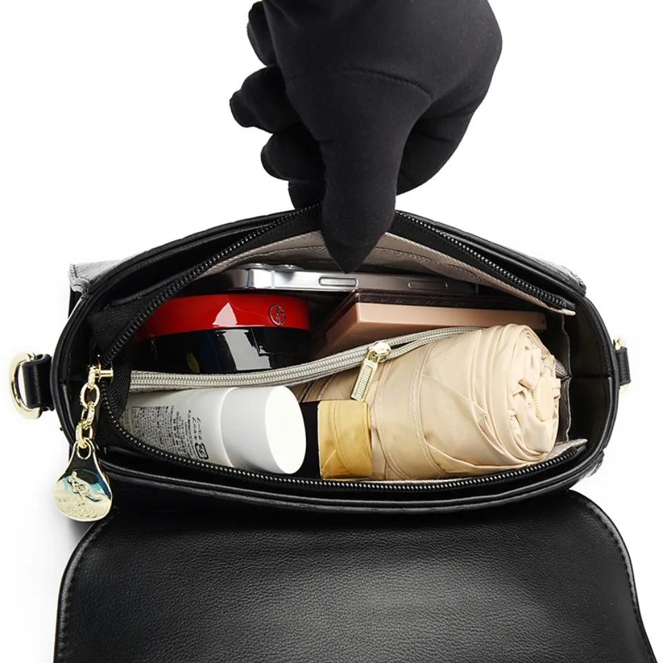 Премиальные кожаные сумки через плечо для женщин Женские сумки-мессенджеры через плечо Роскошные дизайнерские сумки и кошельки