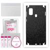 apgo Protective Skin Sticker for the Back+sides Compatible with Samsung Galaxy M21, Full Wrap Film, Foil, Vinyl - Pattern Black Honeycomb