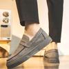 Увеличивающие рост нескользящие и водонепроницаемые мужские повседневные туфли из замши и кожи для мужчин, новинка в доставке, бесплатная доставка, тренд 2024 года