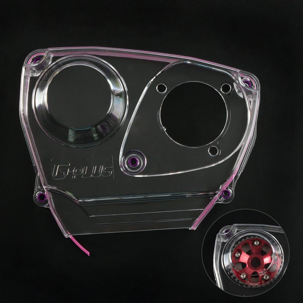 G-PLUS Прозрачная крышка ремня ГРМ с шестерней Турбошкивалы распредвала Замена для Honda Civic 1996-2000 D15 D16 EK